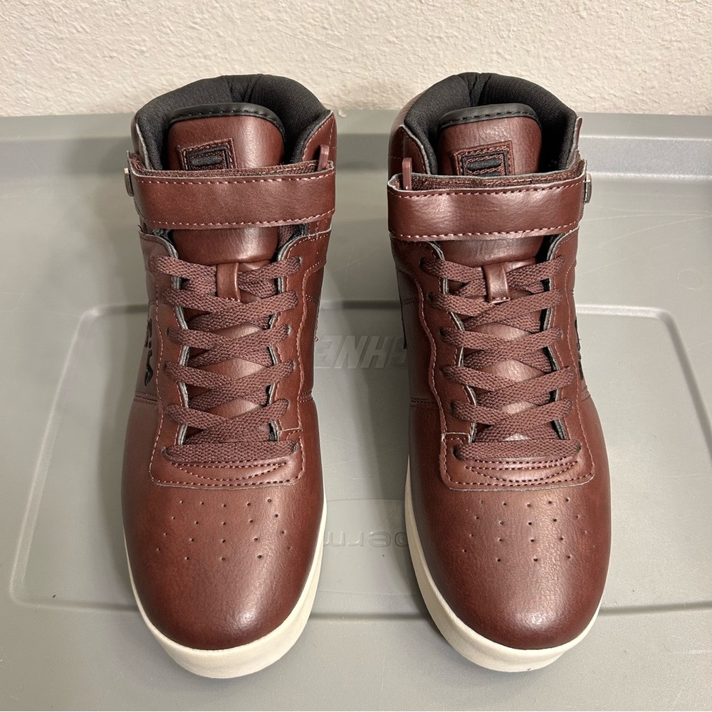 Men's Brown High-Top Sneakers
